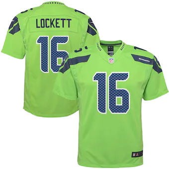 youth nike tyler lockett green seattle seahawks color rush 